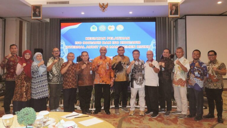 Komitmen Mutu Berkelanjutan, UHT Gelar Pelatihan ISO  ISO 9001:2015, ISO 21001:2018, Internal Audit,dan Manajemen Risiko