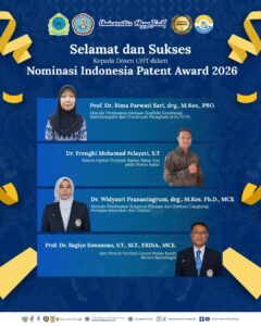Empat Inovasi Dosen UHT Masuk Nominasi Indonesia Patent Awards 2026